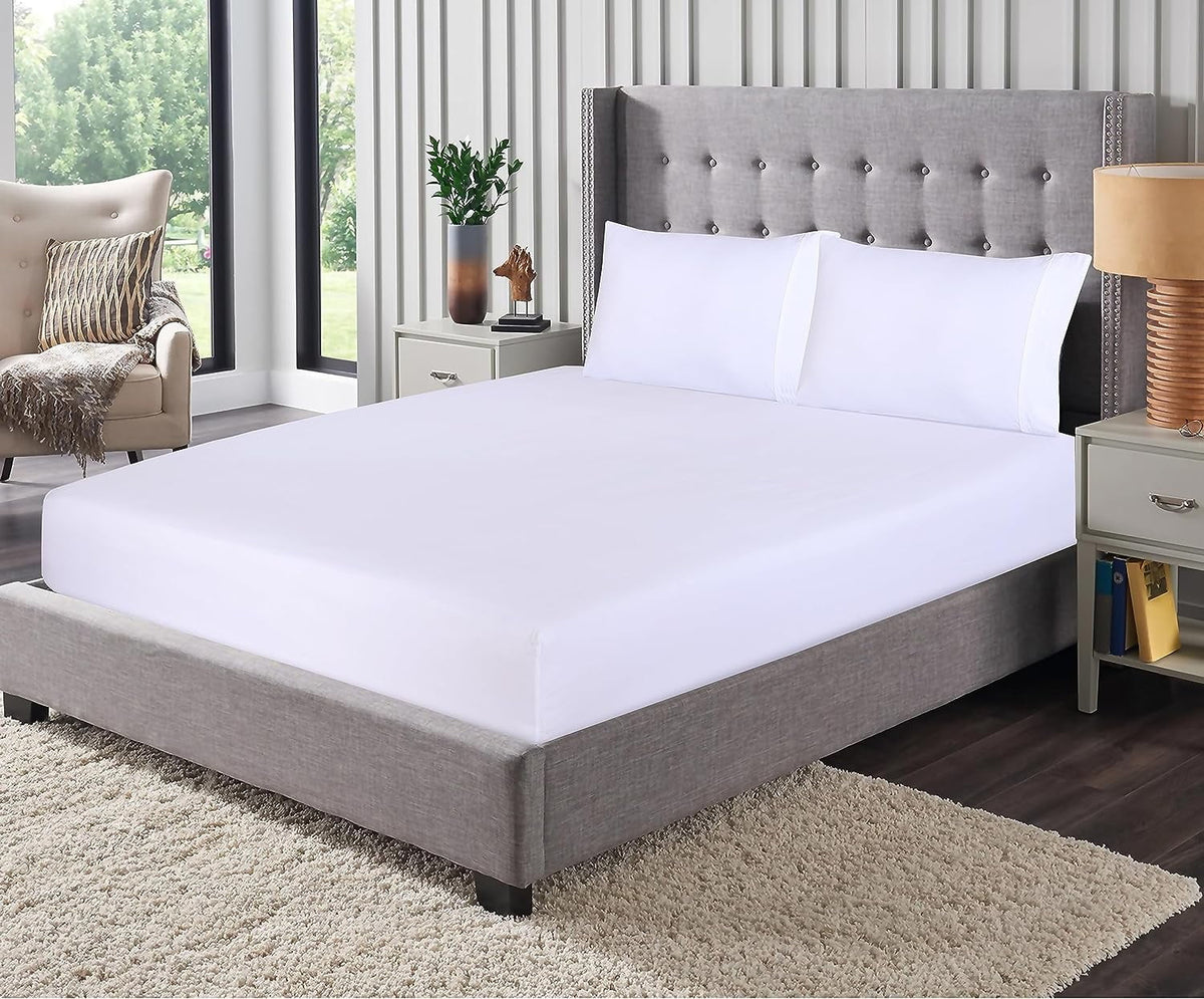 Set - Luxurious Silky Soft Microfiber Bedding - Cozy & Comfy - 15 inch Deep Pocket (Fits up to 17") Hotel Bed - 4 Pcs... - Image 4