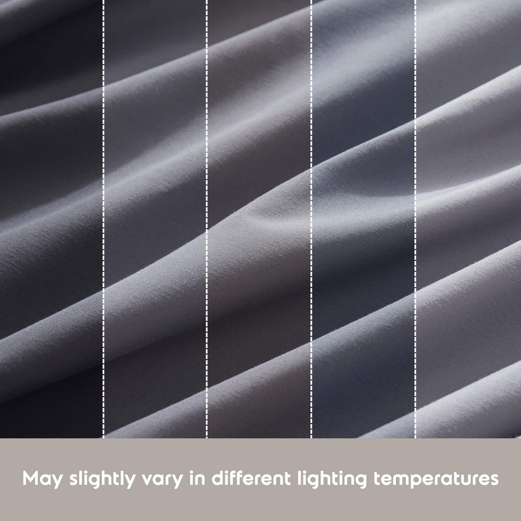 Sheet Sets, 1800 Series Deep Pocket 4 Piece, Luxury Soft Microfiber Bed Sheet Sets, GRAY - Image 4