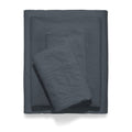 Microfiber Bed Sheet Set, Grey Stone, Full, 4 Pieces