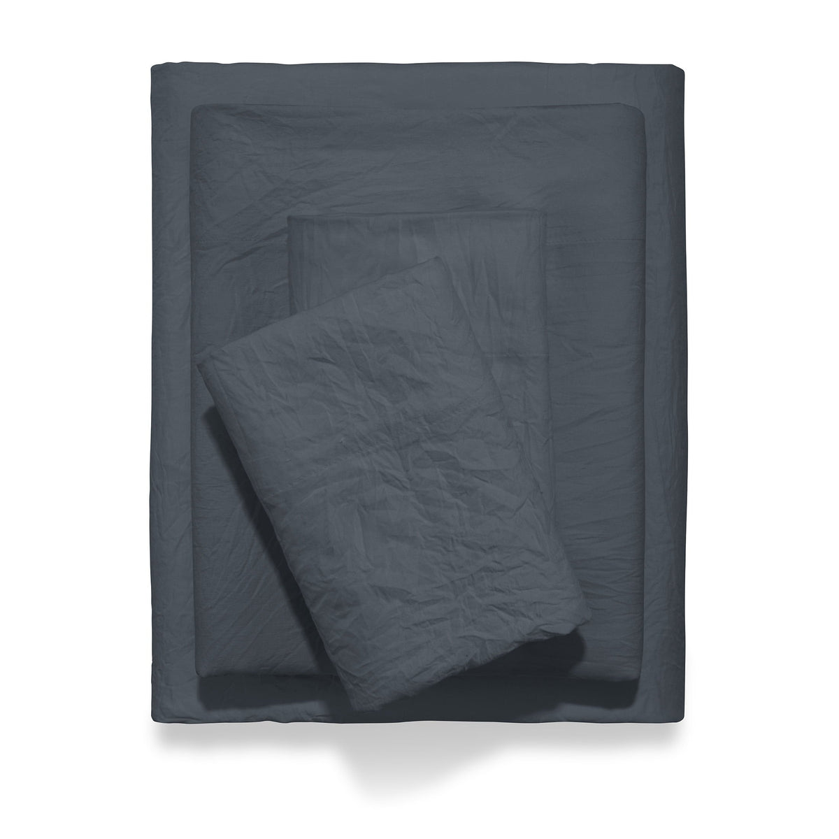 Microfiber Bed Sheet Set, Grey Stone, Full, 4 Pieces