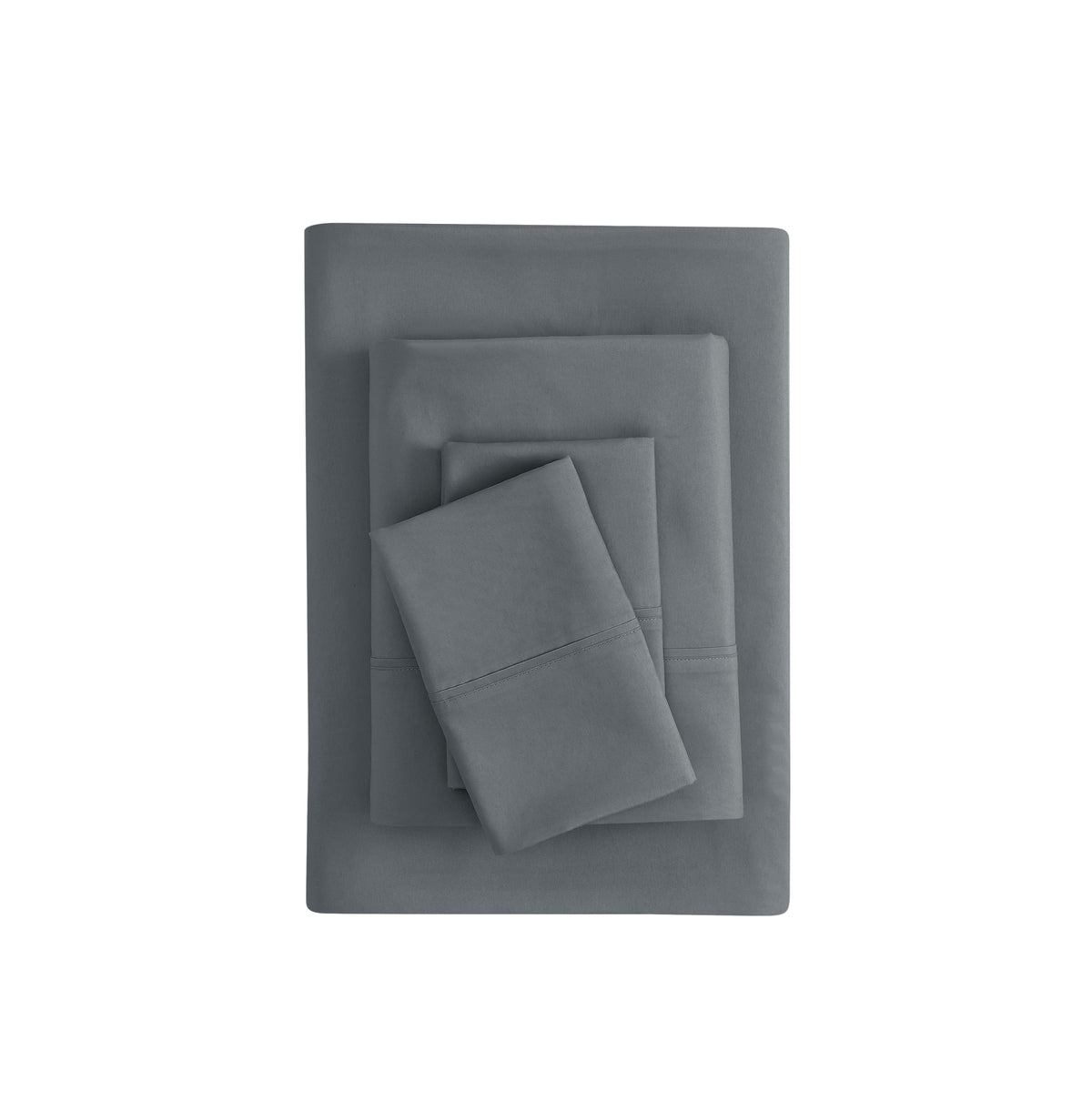 Mainstays Super Soft Brushed Microfiber Bed Sheet Set, Soothing Gray, Queen, 4 Piece