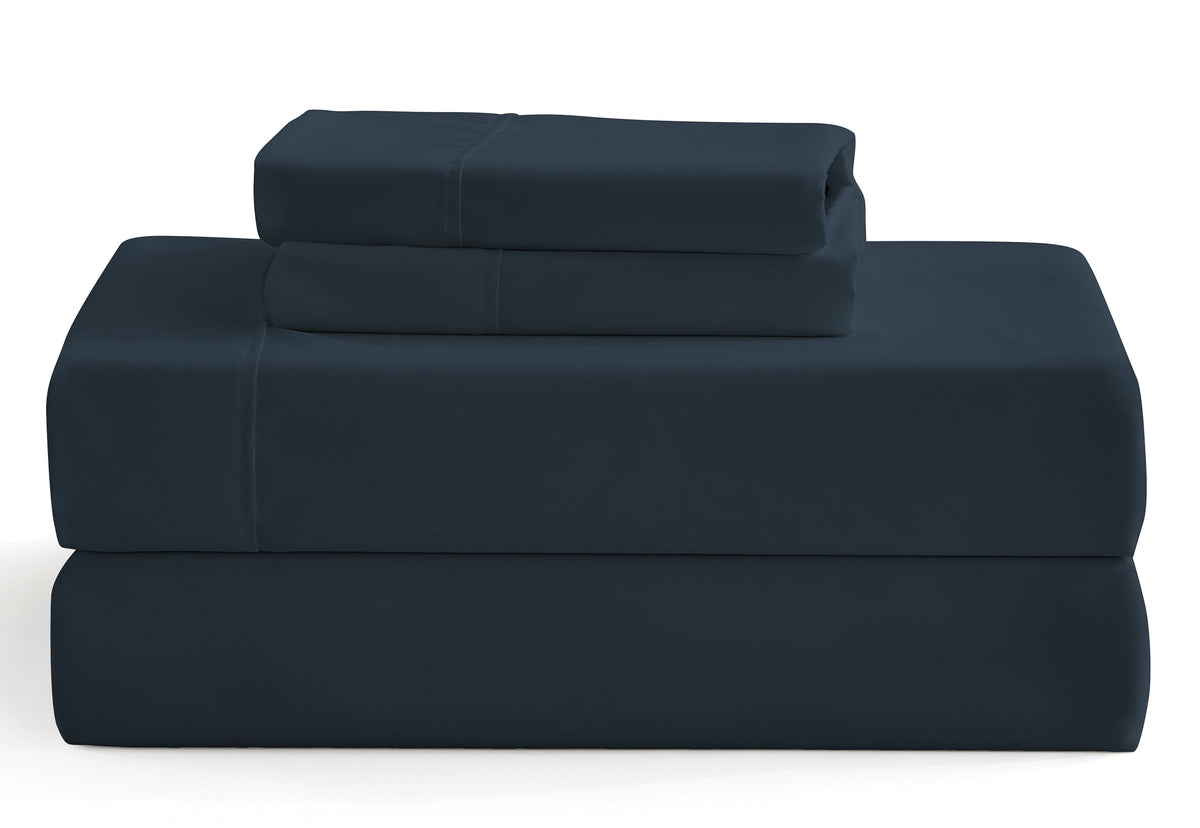 3-Piece Twin Sheet Set, Ultra-Soft 800 Thread Count Microfiber, Deep Pocket, Twin, Blue Indigo - Image 3