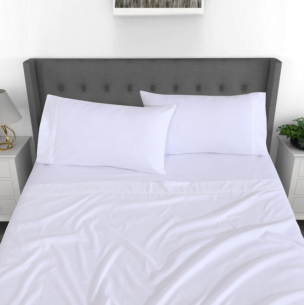 Set - Luxurious Silky Soft Microfiber Bedding - Cozy & Comfy - 15 inch Deep Pocket (Fits up to 17") Hotel Bed - 4 Pcs... - Image 6